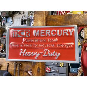 マーキュリー　エンボス　ガレージサイン　（レッドタグ）　■　アメリカン雑貨　アメリカ雑貨