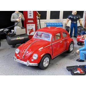 1967年フォルクスワーゲン・ビートル　ダイキャストミニカー　1/32スケール　（レッド）　■　アメ...