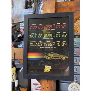 映画　バック・トゥ・ザ・フューチャー　タイムサーキット　アートフレーム ■ アメリカン雑貨 アメリカ...