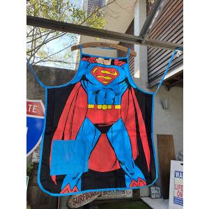 アメコミヒーローエプロン　（スーパーマン）　■　アメリカン雑貨　アメリカ雑貨