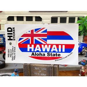 ハワイ州旗　ステッカー　（オーバル）　■ アメリカン雑貨 アメリカ雑貨