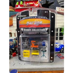 グリーンライト 1/64 4ポスト リフト シェルオイル オートボディ