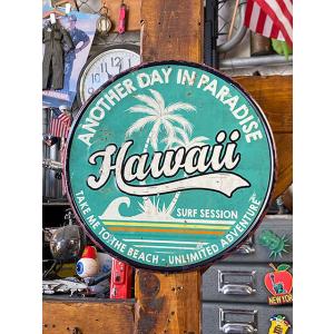 ハワイ　エンボス　ティンサイン　（ANOTHER DAY IN PARADISE）　■　アメリカン雑...