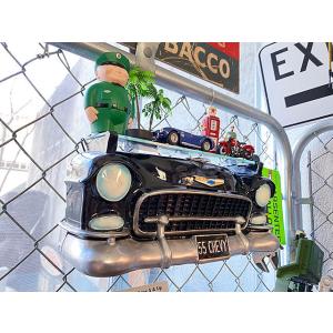 1955年シボレー　ベルエア　カーシェルフ　Sサイズ　（フロント/ブラック）　■　アメリカン雑貨　ア...