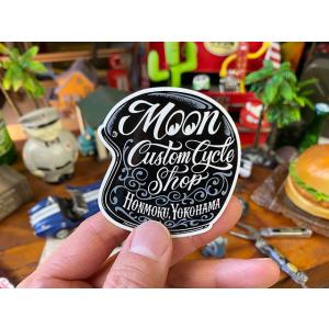 ムーンカスタムサイクルショップ　ヘルメットステッカー ■ アメリカン雑貨 アメリカ雑貨