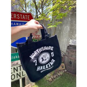 ハレイワ・ミニトートバッグ（ブラック） ■ アメリカン雑貨