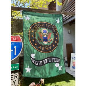 U.S.アーミー　ミリタリーフラッグ　（エンブレム/縦型）　■　アメリカン雑貨　アメリカ雑貨