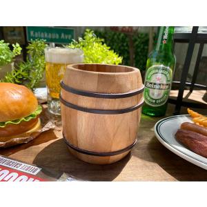 木樽型小物入れ　バレルポット ■ アメリカン雑貨 アメリカ雑貨 爆買