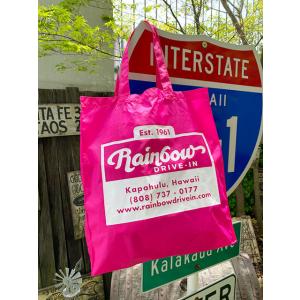 レインボードライブイン　ショッピングトートバッグ　（ピンク）　■　アメリカン雑貨　アメリカ雑貨　エコバッグ