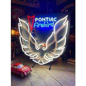 ポンティアック　ファイヤーバード　オフィシャルネオンサイン ■ アメリカン雑貨 アメリカ雑貨