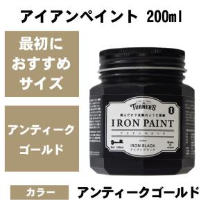 鉄みたいに塗れる アイアンペイント アンティークブロンズ 200ml