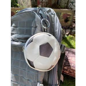 サッカーボール　パスポーチ　コードリール付き ■ アメリカ雑貨 アメリカン雑貨