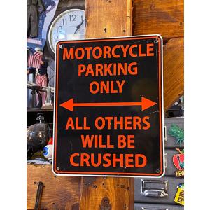バイク専用駐車場　ミニパーキングサイン ■ アメリカン雑貨 アメリカ雑貨