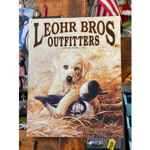 ゴールデンレトリバー　ブリキ看板　（リアーブロス・アウトフィッター）　■　アメリカン雑貨　アメリカ雑...
