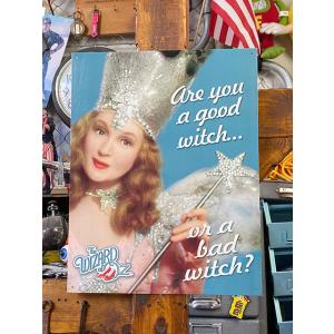オズの魔法使い　北の良い魔女グリンダ　ブリキ看板　（GOOD OR BAD WITCH）　■　アメリ...