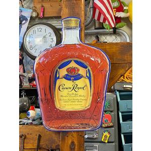 クラウンローヤル　ウイスキー　ブリキ看板　（ダイカット）　■　アメリカン雑貨　アメリカ雑貨