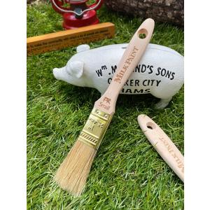 ミルクペイントブラシ　（豚毛）　汚し塗装刷毛　Sサイズ　幅25.4mm　ターナー　アイアンペイント塗...