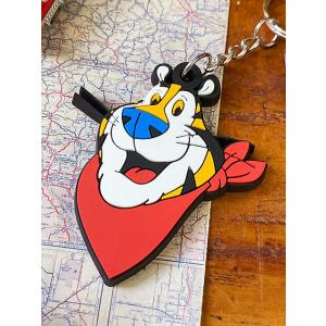 ケロッグ　トニー・ザ・タイガー　ラバーキーホルダー　（フェイス）　■　アメリカン雑貨　アメリカ雑貨　...