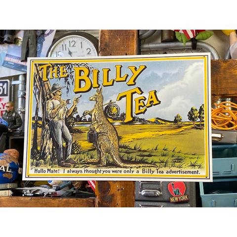 オーストラリアのお茶　ビリーティー　ブリキ看板 ■ アメリカン雑貨 アメリカ雑貨