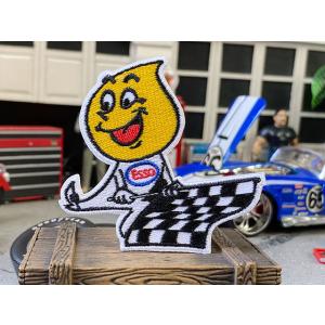 エッソボーイ　ワッペン　（チェッカーフラッグ）　■　アメリカン雑貨　アメリカ雑貨