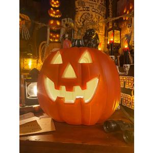 アメリカUSAハロウィンテラコッタ製かぼちゃパンプキンジャックオーランタン パンプキンランタン ロング 56cm （Lサイズ） ハロウィン ジャック・オ