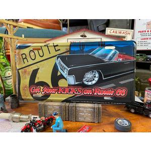 ルート66　ライセンスプレート　（リンカーン　コンチネンタル）　■ アメリカン雑貨 アメリカ雑貨