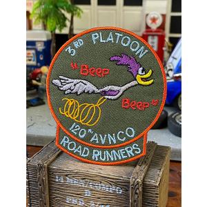 クラシック　ロードランナー　ワッペン　（3RD PLATOON）　■　アメリカン雑貨　アメリカ雑貨