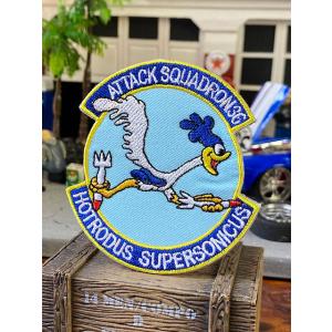 クラシック　ロードランナー　ワッペン　（ATTACK　SQUADRON36）　■　アメリカン雑貨　ア...