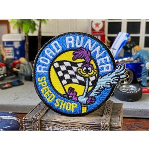 クラシック　ロードランナー　ワッペン　（SPEED　SHOP）　■　アメリカン雑貨　アメリカ雑貨