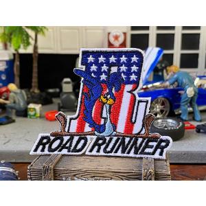 ロードランナー　ワッペン　（星条旗R）　■　アメリカン雑貨　アメリカ雑貨