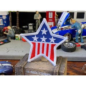 星条旗スター　ワッペン ■ アメリカン雑貨 アメリカ雑貨