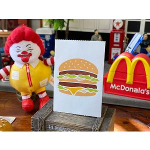 マクドナルド　オフィシャルステッカーミニ　（ビッグマック）　■　アメリカン雑貨　アメリカ雑貨