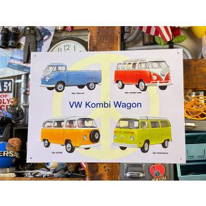 ワーゲンバス　コレクション　ブリキ看板 ■ アメリカン雑貨 アメリカ雑貨