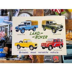 ランドローバー　歴代モデル　ブリキ看板 ■ アメリカン雑貨 アメリカ雑貨