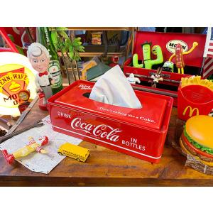 コカ・コーラ　ティッシュケース ■ アメリカン雑貨 アメリカ雑貨 ティッシュボックス