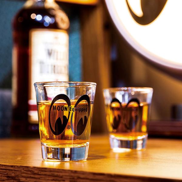 ムーンイクイップド　ショットグラス　（アイシェイプロゴ）　■ アメリカ雑貨 アメリカン雑貨