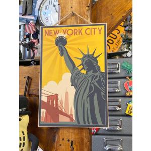 トラベルポスター　ハンギングサイン　（ニューヨーク）　■　アメリカン雑貨　アメリカ雑貨｜candytower