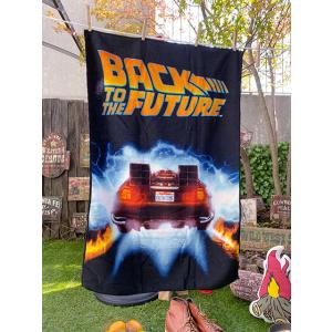 映画　バック・トゥ・ザ・フューチャー　デロリアン　ビッグフェイスタオル ■ アメリカン雑貨 アメリカ...
