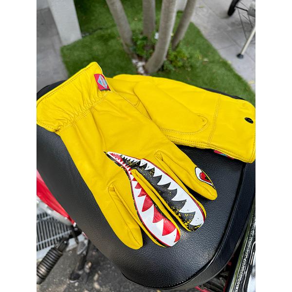 シャークヘッド・ウインターレザーグローブ　（タン）　（LLサイズ）　■　アメリカン雑貨 アメリカ雑貨...