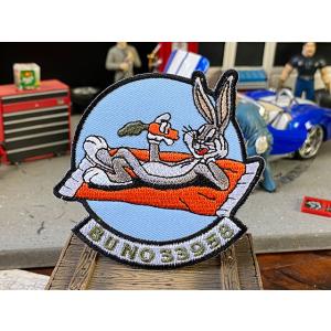 バッグスバニー　ミリタリーワッペン　（XF5Uフライングパンケーキ）　■　アメリカン雑貨　アメリカ雑...