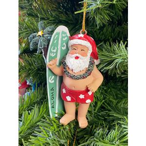 ハワイアン　クリスマスオーナメント　（グリーンボード）　■　アメリカン雑貨　アメリカ雑貨