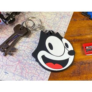 フィリックス　ラバーキーホルダー　（フェイス）　■　アメリカン雑貨　アメリカ雑貨　キーリング