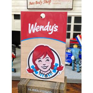 ウェンディーズ　オフィシャルステッカー　Mサイズ　（フェイス）　■ アメリカン雑貨 アメリカ雑貨