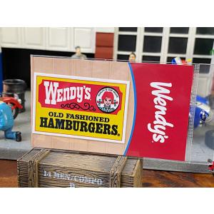 ウェンディーズ　オフィシャルステッカー　Sサイズ　（クラシックロゴ/イエロー）　■ アメリカ雑貨 ア...