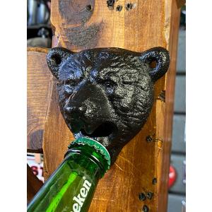 ベアー　ウォールマウント　ボトルオープナー ■ アメリカン雑貨 アメリカ雑貨 栓抜き