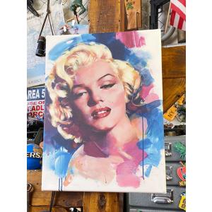 マリリン・モンロー　キャンバスアート　（ストリートアート）　■　アメリカン雑貨　アメリカ雑貨