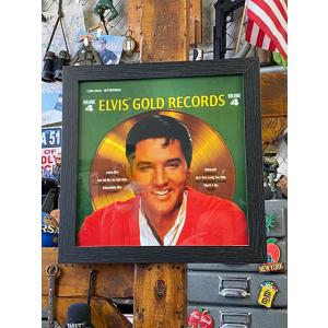 エルヴィス・プレスリー　アルバムカバー・アートフレーム　（ゴールドレコード）　■　アメリカン雑貨　ア...