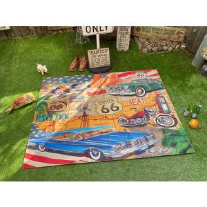 ルート66　フリークロス　180cm×140cm ■ アメリカン雑貨 アメリカ雑貨