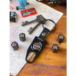 ハーレーダビッドソン　オフィシャル　キーホルダー　（B&amp;Sバルブステムキャップ）　■　アメリカン雑貨...