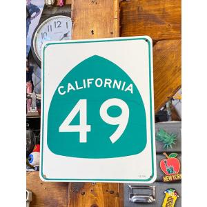 アメリカの道路標識 「Route US 66」ダイカットタイプ ルート66 縦61